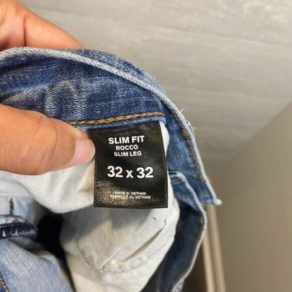 Express Jeans Men's Slim fit Slim Leg Denim Jeans Pants - Picture 7 of 7